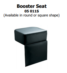 BOOSTER SEAT BLACK-ROUND OR SQUARE