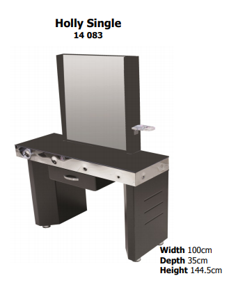 HOLLY SINGLE Hairdressing Mirror Work Station