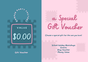 Pamper Party Factory Gift Voucher