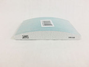 SNS Nail Files Half Moon 100/100 25pc