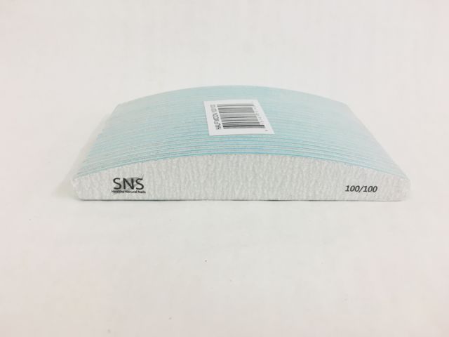 SNS Nail Files Half Moon 100/100 25pc