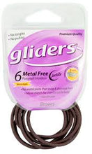 GLIDERS 6 Metal Free Petite Ponytail Holders