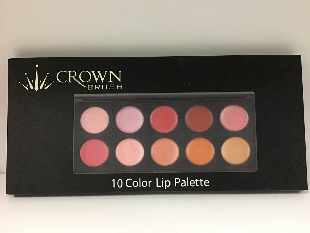 CROWN BRUSH 10 Color Lip Palette