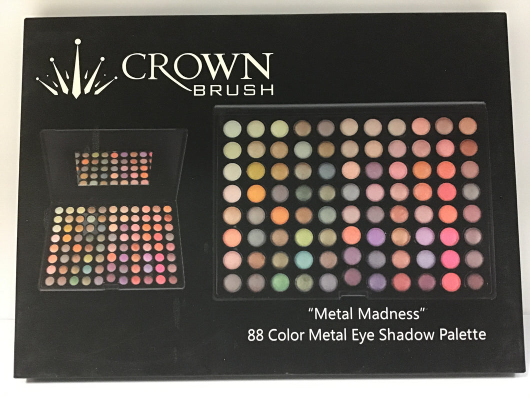 CROWN BRUSH Metal Madness 88 Color Metal Eye Shadow Palette