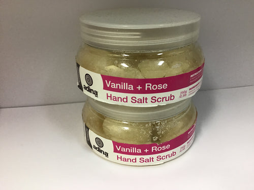 ADINA Vanilla & Rose Hand Salt Scrub 250g