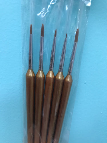 LKER NAIL ART BRUSHES 5pk